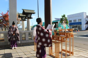 大鳥居改修工事安全祈願祭